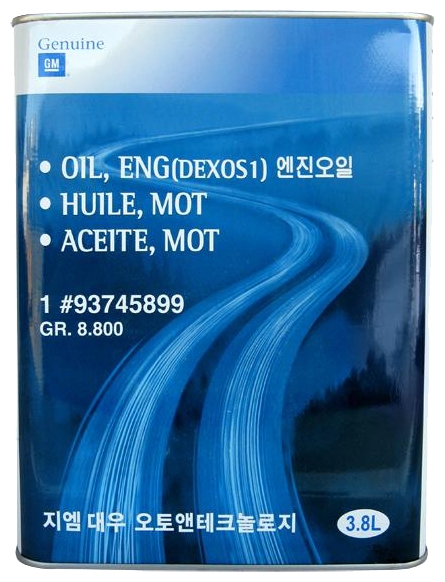 GENERAL MOTORS (GM) DEXOS1 5W-30 синтетика арт. 93745899